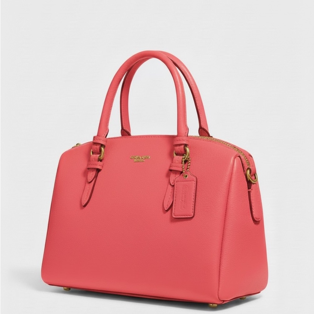 Coach Mini Bennett Satchel in Coral